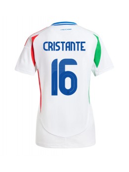 Italija Bryan Cristante #16 Zenski Gostujuci Dres EP 2024 Kratak Rukavima Italija Bryan Cristante #16 Zenski Gostujuci Dres EP 2024 Kratak Rukavima